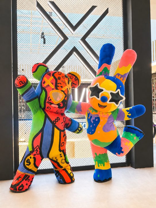 Neon Bear & Bunny