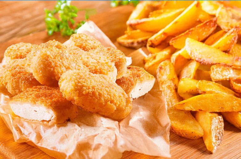 Chicken Nuggets (5 pcs) with Wedges